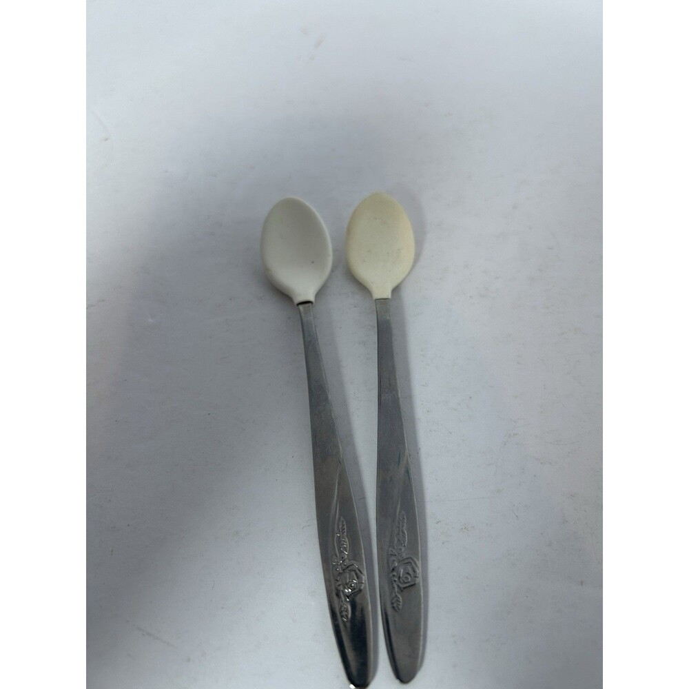 2 Vintage Baby Spoon’s Stainless Steel Made in Taiwan